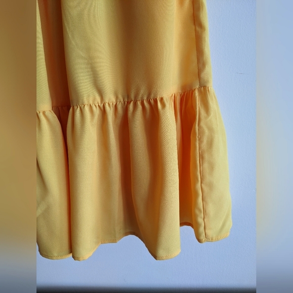 Eliza J || Crossover Marigold Ruffle Dress - Picture 4 of 5